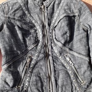 NWT Quilted Parasuco Denim Jacket Size Small